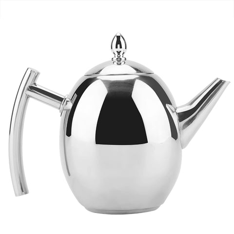 Stainless Steel Teapot Tea Coffee Water Kettle Container with Removable Mesh Filter (1500ml) In Australia - Darrahopens
