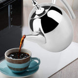 Stainless Steel Teapot Tea Coffee Water Kettle Container with Removable Mesh Filter (1500ml)