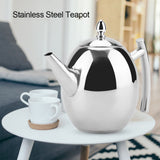 Stainless Steel Teapot Tea Coffee Water Kettle Container with Removable Mesh Filter (1500ml)