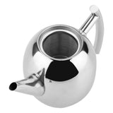 Stainless Steel Teapot Tea Coffee Water Kettle Container with Removable Mesh Filter (1500ml)