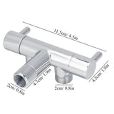 Brass Two Way Valve Faucet Outlet Water Distribution Polishing for Toilet Washing Machine