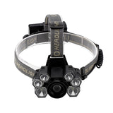 USB Rechargeable 7LED High Bright Headlight Head Torch Lamp for Outdoor Camping Fishing