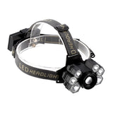 USB Rechargeable 7LED High Bright Headlight Head Torch Lamp for Outdoor Camping Fishing In Australia - Darrahopens