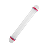 9in Non Stick Plastic Rolling Pin with Ring Fondant Cake Cookie Dough Roller Baking Tool