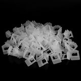 100pcs/Set Plastic Disposable Floor Wall Ceramic Tile Leveling Clips Spacers Tiling Tool(1.0mm)