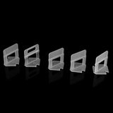 100pcs/Set Plastic Disposable Floor Wall Ceramic Tile Leveling Clips Spacers Tiling Tool(1.0mm)