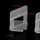 100pcs/Set Plastic Disposable Floor Wall Ceramic Tile Leveling Clips Spacers Tiling Tool(1.0mm)