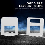 100pcs/Set Plastic Disposable Floor Wall Ceramic Tile Leveling Clips Spacers Tiling Tool(1.5mm) In Australia - Darrahopens