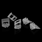 100pcs/Set Plastic Disposable Floor Wall Ceramic Tile Leveling Clips Spacers Tiling Tool(1.5mm)