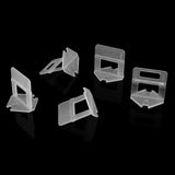 100pcs/Set Plastic Disposable Floor Wall Ceramic Tile Leveling Clips Spacers Tiling Tool(1.5mm)
