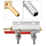 Muti way Home Co2 Air Gas Manifold Distribution Splitter Beer 2 Way
