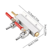 Muti way Home Co2 Air Gas Manifold Distribution Splitter Beer 2 Way