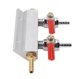 Muti way Home Co2 Air Gas Manifold Distribution Splitter Beer 2 Way