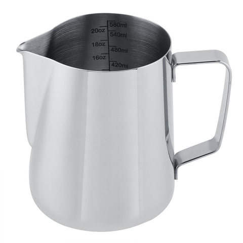 600ml Stainless Steel Measuring Cup Mug Milk Frothing Pitcher Jug for Latte Coffee Art In Australia - Darrahopens