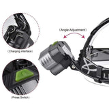 5 LED XM-L T6 XPE Headlight 15000 lumens LED USB Headlamp Camp Hike Emergency Light Fishing Out In Australia - Darrahopens