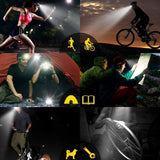 5 LED XM-L T6 XPE Headlight 15000 lumens LED USB Headlamp Camp Hike Emergency Light Fishing Out