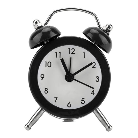 3Inch Portable Fashion Mini Metal Digital Alarm Clock with Battery Exquisite for Student Black In Australia - Darrahopens