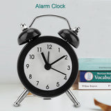 3Inch Portable Fashion Mini Metal Digital Alarm Clock with Battery Exquisite for Student Black In Australia - Darrahopens