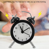 3Inch Portable Fashion Mini Metal Digital Alarm Clock with Battery Exquisite for Student Black In Australia - Darrahopens