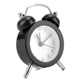 3Inch Portable Fashion Mini Metal Digital Alarm Clock with Battery Exquisite for Student Black