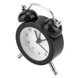 3Inch Portable Fashion Mini Metal Digital Alarm Clock with Battery Exquisite for Student Black