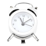 3Inch Portable Fashion Mini Metal Digital Alarm Clock with Battery Exquisite for Student White