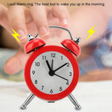 3Inch Portable Fashion Mini Metal Digital Alarm Clock with Battery Exquisite for Student Red In Australia - Darrahopens