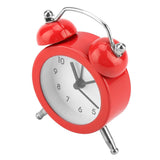 3Inch Portable Fashion Mini Metal Digital Alarm Clock with Battery Exquisite for Student Red