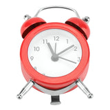 3Inch Portable Fashion Mini Metal Digital Alarm Clock with Battery Exquisite for Student Red