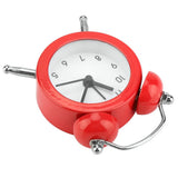 3Inch Portable Fashion Mini Metal Digital Alarm Clock with Battery Exquisite for Student Red