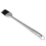 Stainless Steel Handle Silicone Head Basting Barbecue Oil Brush BBQ Roasting Tool (30cm)