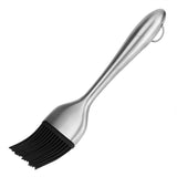 Stainless Steel Handle Silicone Head Basting Barbecue Oil Brush BBQ Roasting Tool (20cm)