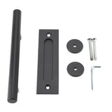 Black Heavy Duty Carbon Steel Sliding Barn Door Closet Pull Handle Wooden Gate Hardware In Australia - Darrahopens