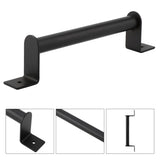 Black Heavy Duty Carbon Steel Pull Handle for Sliding Barn Door Closet Wooden Gate Hardware