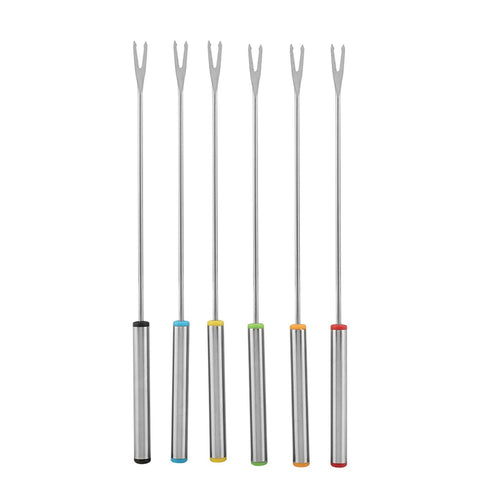 6pcs/Set Stainless Steel Chocolate Cheese Dessert Fondue Pot Forks Kitchen Tool Tableware In Australia - Darrahopens