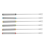 6pcs/Set Stainless Steel Chocolate Cheese Dessert Fondue Pot Forks Kitchen Tool Tableware In Australia - Darrahopens