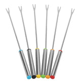 6pcs/Set Stainless Steel Chocolate Cheese Dessert Fondue Pot Forks Kitchen Tool Tableware In Australia - Darrahopens