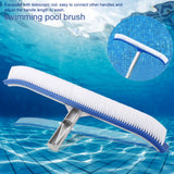 18in Swimming Pool Wall Brush Cleaning Tools Aluminum Handle for Pond Spa Hot Spring Pools In Australia - Darrahopens