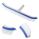18in Swimming Pool Wall Brush Cleaning Tools Aluminum Handle for Pond Spa Hot Spring Pools