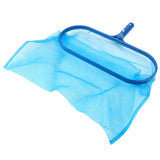 Blue Plastic Leaf Skimmer Fine Mesh Net Deep Bag Swimming Pool Pond Tub Cleaning Tool