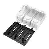 Wall Mounted 3-Chamber Liquid Lotion Shampoo Soap Dispenser Set Bathroom Accessories