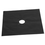 4Pcs Gas Range Stove Burner Covers Protector NOn Stick Oil Protection Mat Kitchen Tool(Black)