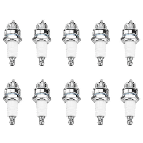 10Pcs Spark Plugs Brush Cutter Trimmer Chain Saw Replacement Accessories