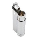 Vintage Stainless Steel Petrol Oil Lighter Cigarette Lighter (Silver)