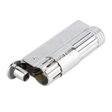 Vintage Stainless Steel Petrol Oil Lighter Cigarette Lighter (Silver)
