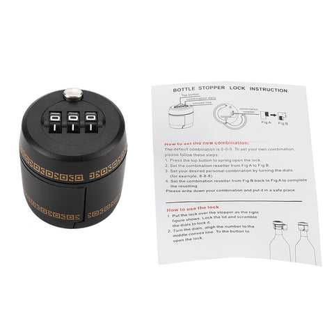 Plastic Bottle Password Lock Combination Sealing Lock Wine Stopper Vacuum Plug In Australia - Darrahopens