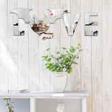 Love and Bat Pattern Wall Sticker for Living Room Backdrop Wall Bedroom In Australia - Darrahopens
