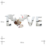 Love and Bat Pattern Wall Sticker for Living Room Backdrop Wall Bedroom