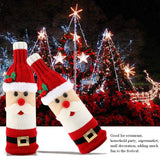 Knitted Wine Bottle Cover Bag Protector Christmas Table Party Decoration Ornament (Santa Claus) In Australia - Darrahopens