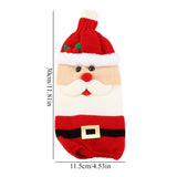 Knitted Wine Bottle Cover Bag Protector Christmas Table Party Decoration Ornament (Santa Claus)